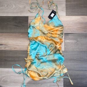 Sparks are flying Satin mini dress